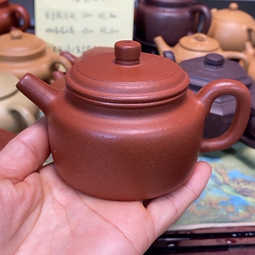 【闪购商品】紫砂茶壶红降坡半手工