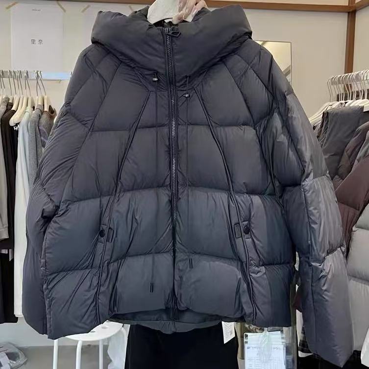 TING GE 冬季抽绳品质拉链连帽羽绒服【帽子不可拆】 N454N 017-1