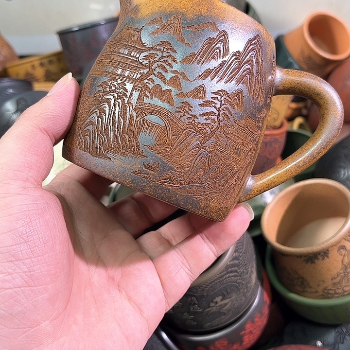 茶杯紫砂全手工紫砂主人杯
