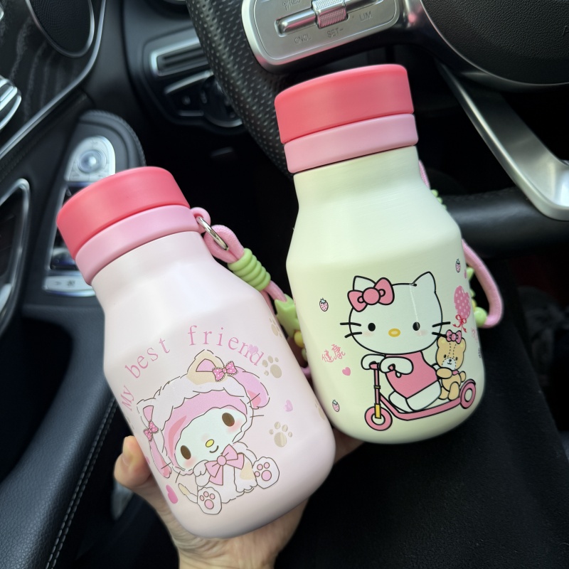 2025新款保温杯男女生高颜值吸管双饮水杯咖啡杯便携杯子