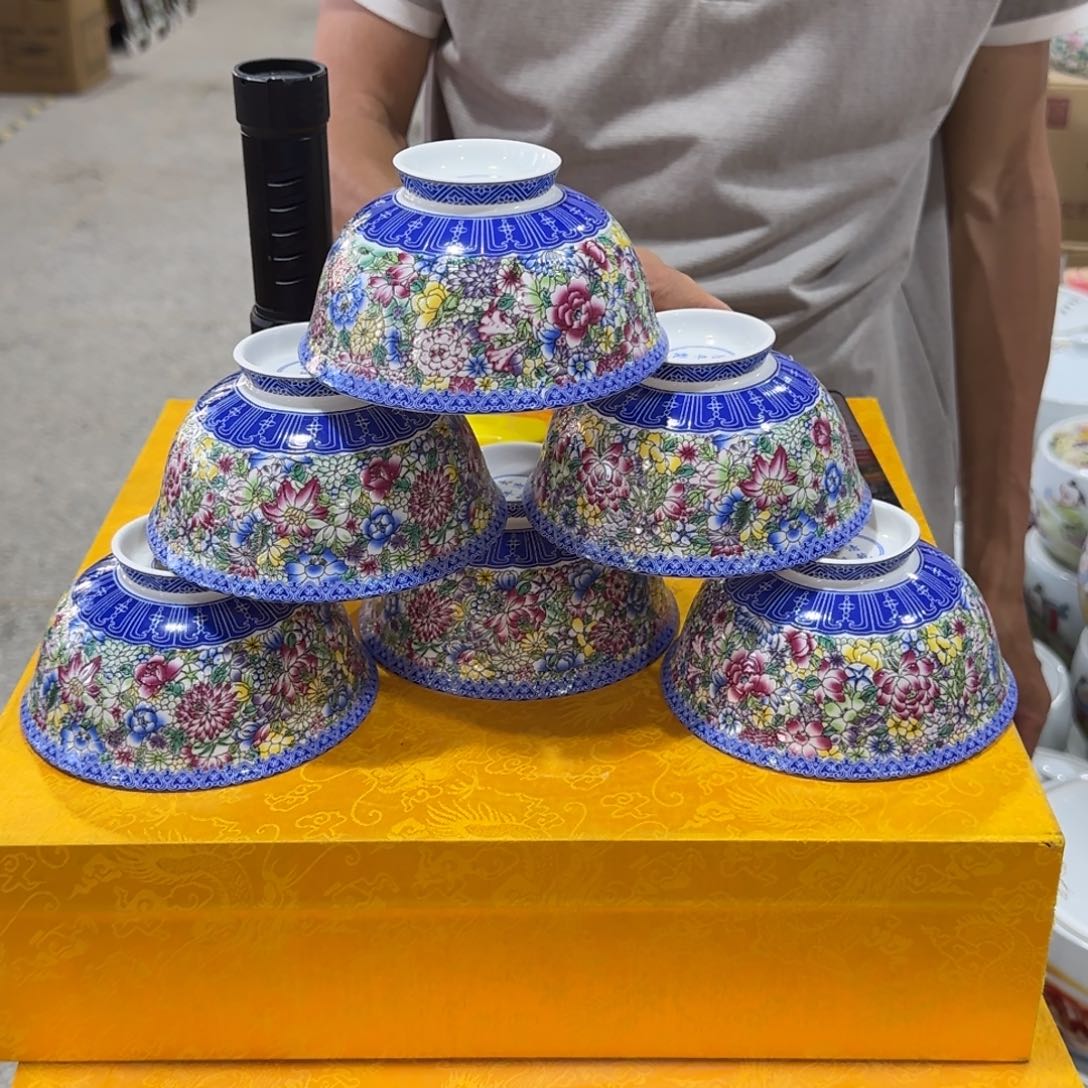 瓷片口径12厘米碗六个