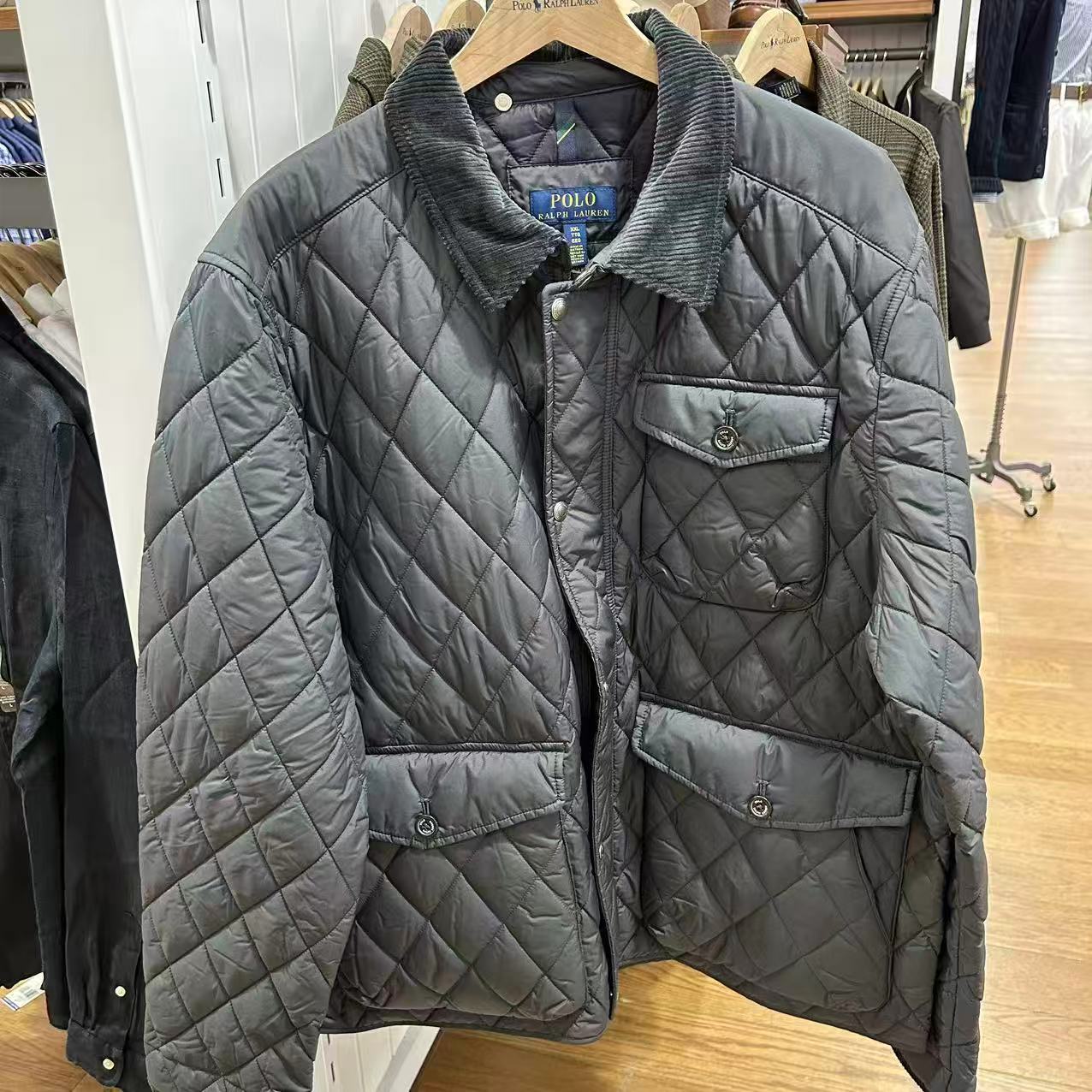 拉夫劳伦男士标准款棉衣