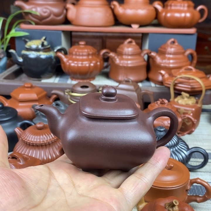 茶壶紫砂全手工传炉130-260cc原矿老紫泥特价