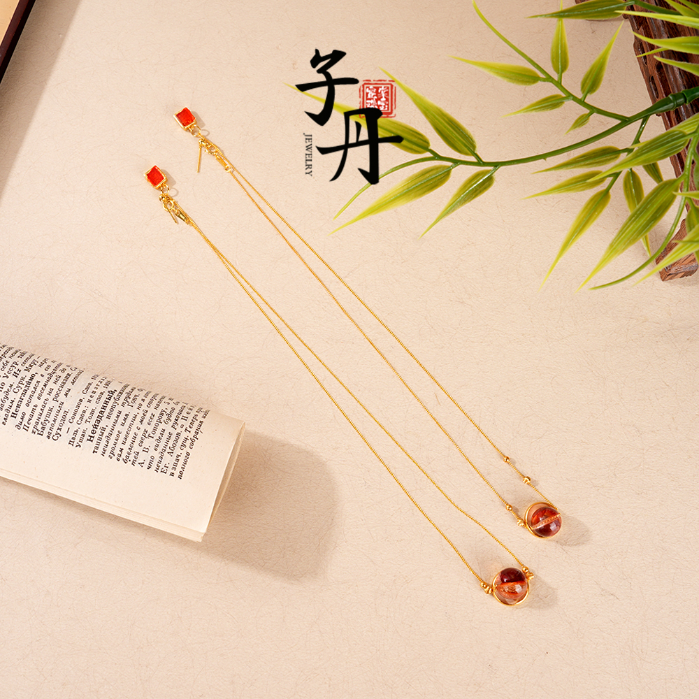 【丹姐】胶花转Y项链（多样性发/发一条）C5-649