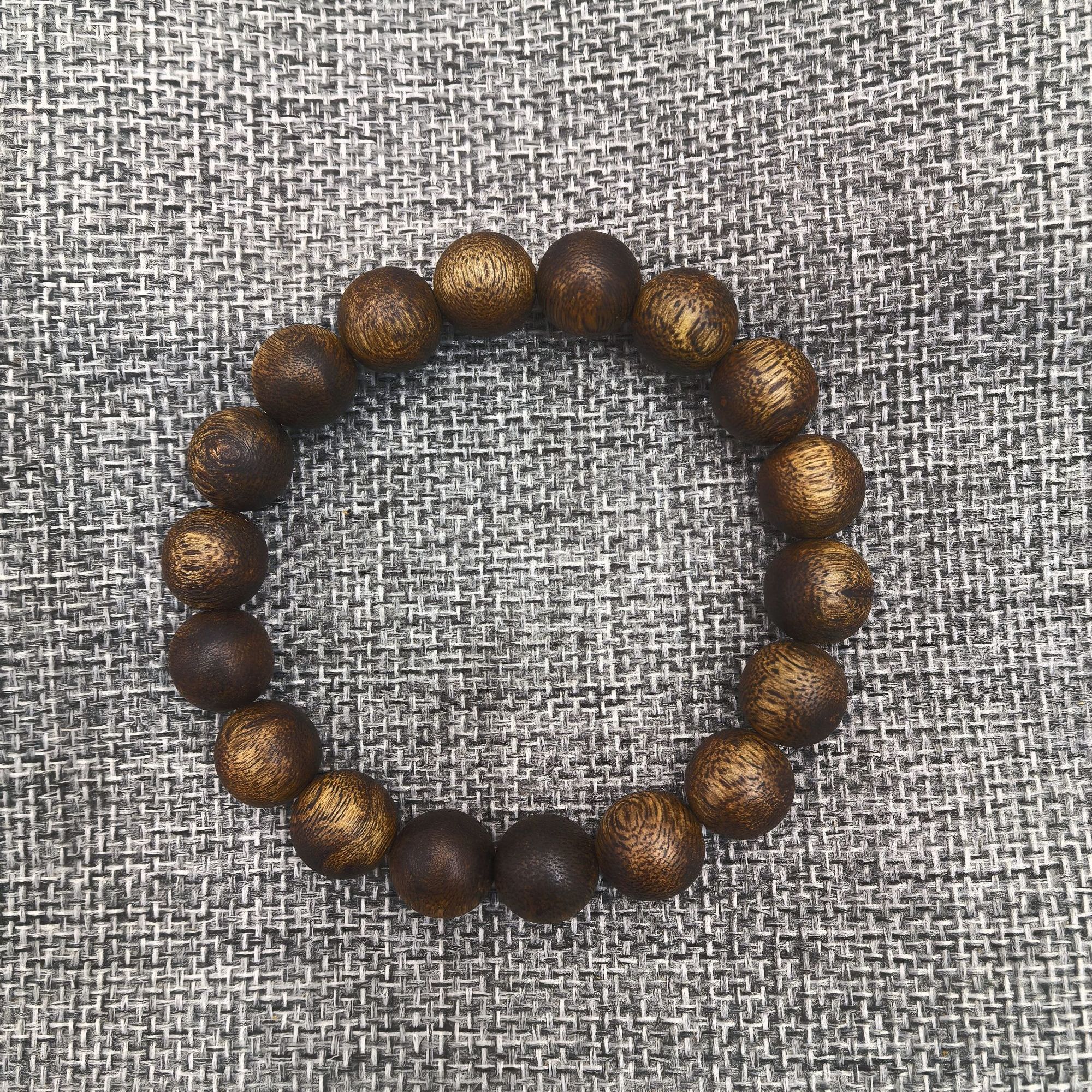 沉香【琼沉堂】海南沉香手串莺歌绿奇楠（卡1.2 12克）男士单圈