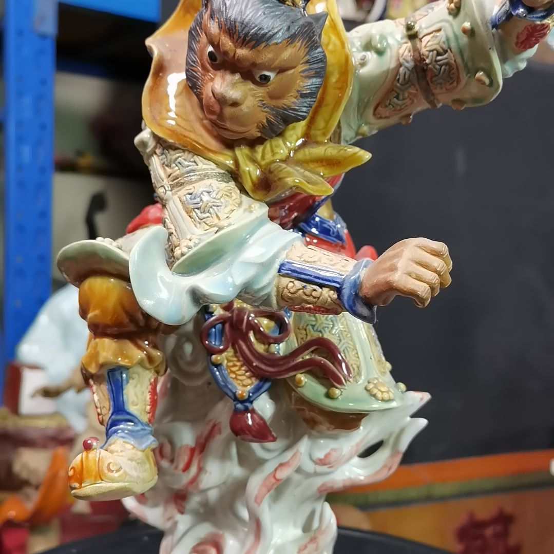 我***石湾公仔陶瓷摆件