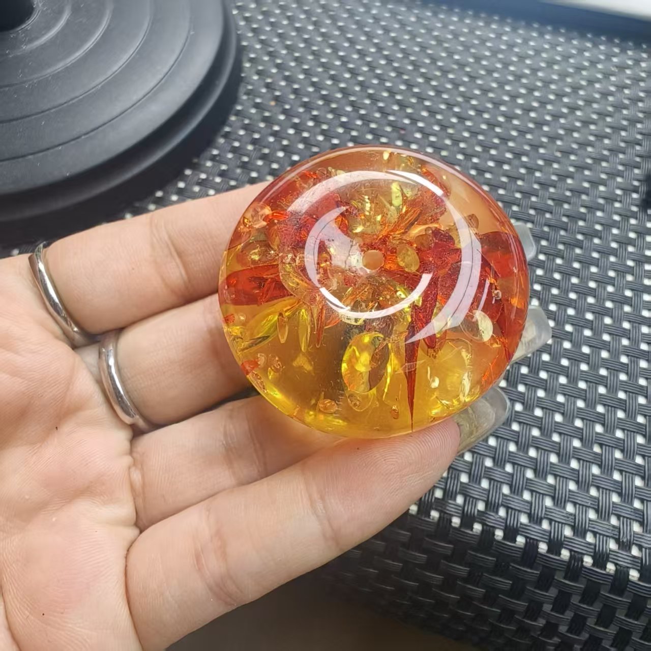 B1600花魄平安扣吊坠