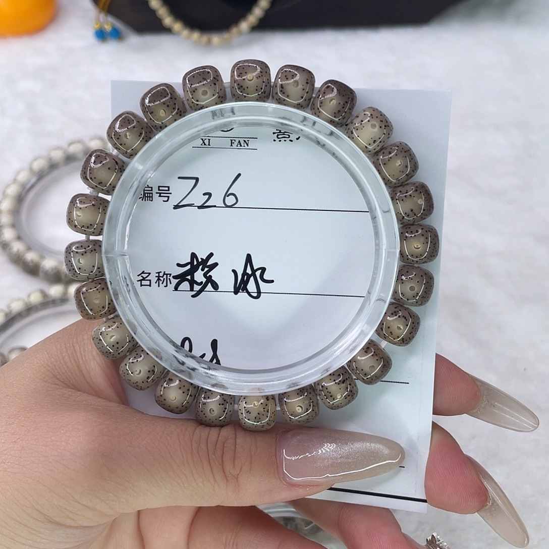 嘿***嘿手串星月菩提26粉冰