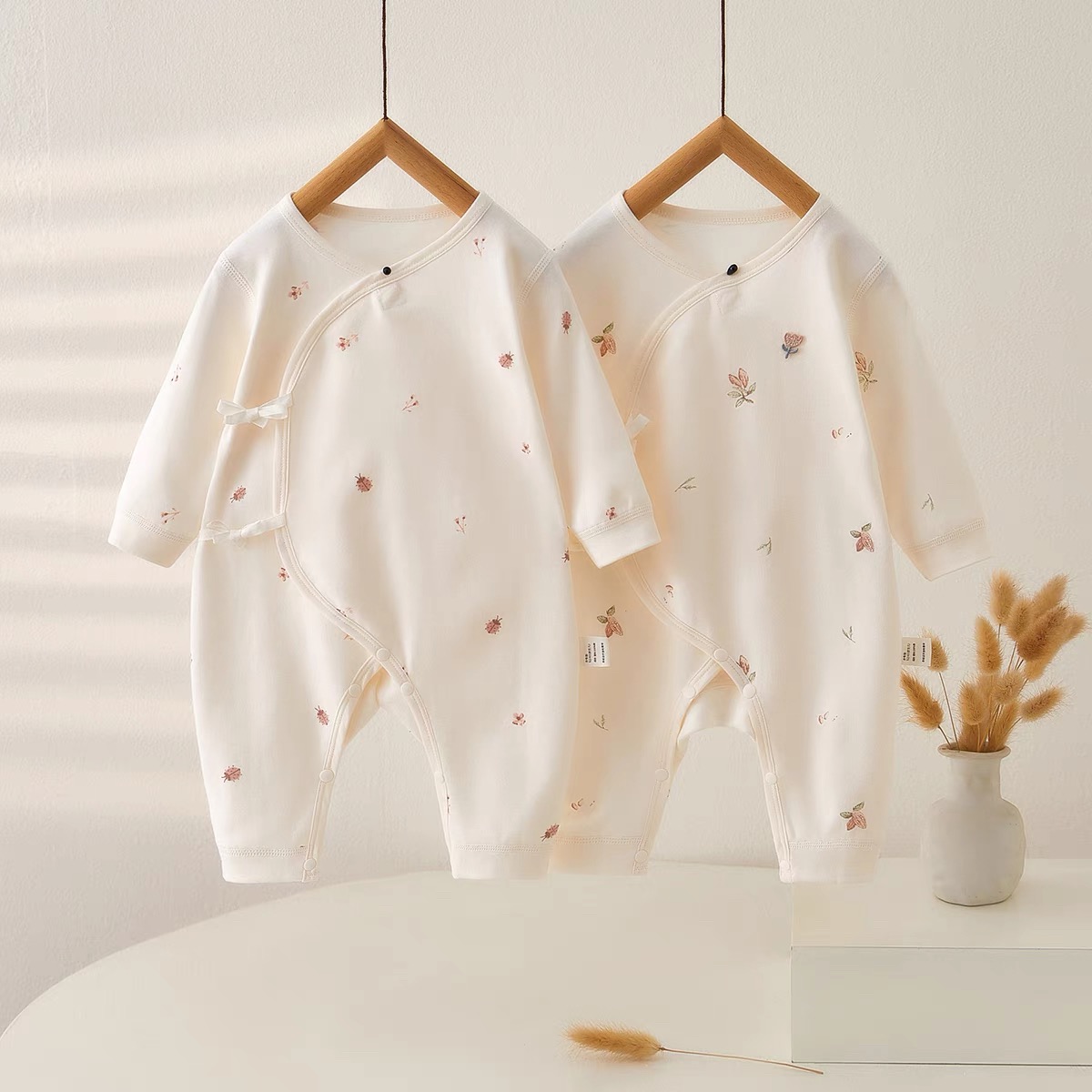 （801-999）新生儿蝴蝶衣爬服哈衣婴儿空调睡衣连体衣