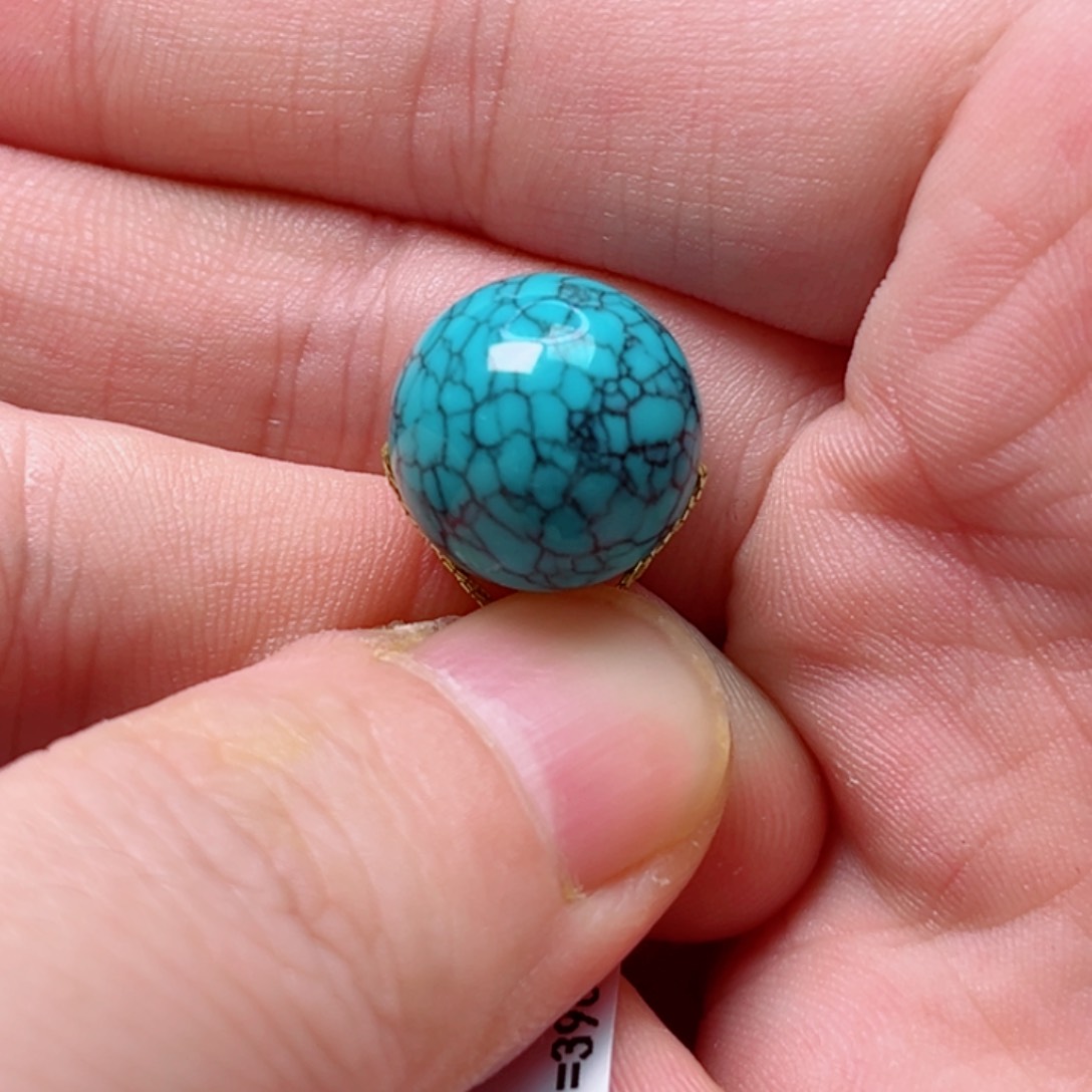 绿松石14.3圆珠未镶嵌