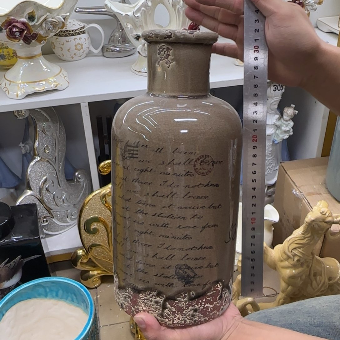 瓷片陶瓷工艺花瓶摆件