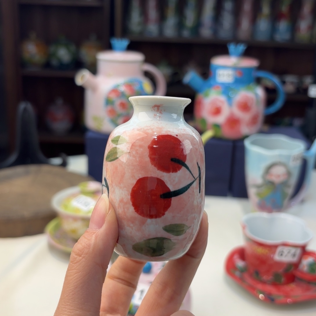 瓷片景德镇手绘高温釉下彩陶瓷茶具