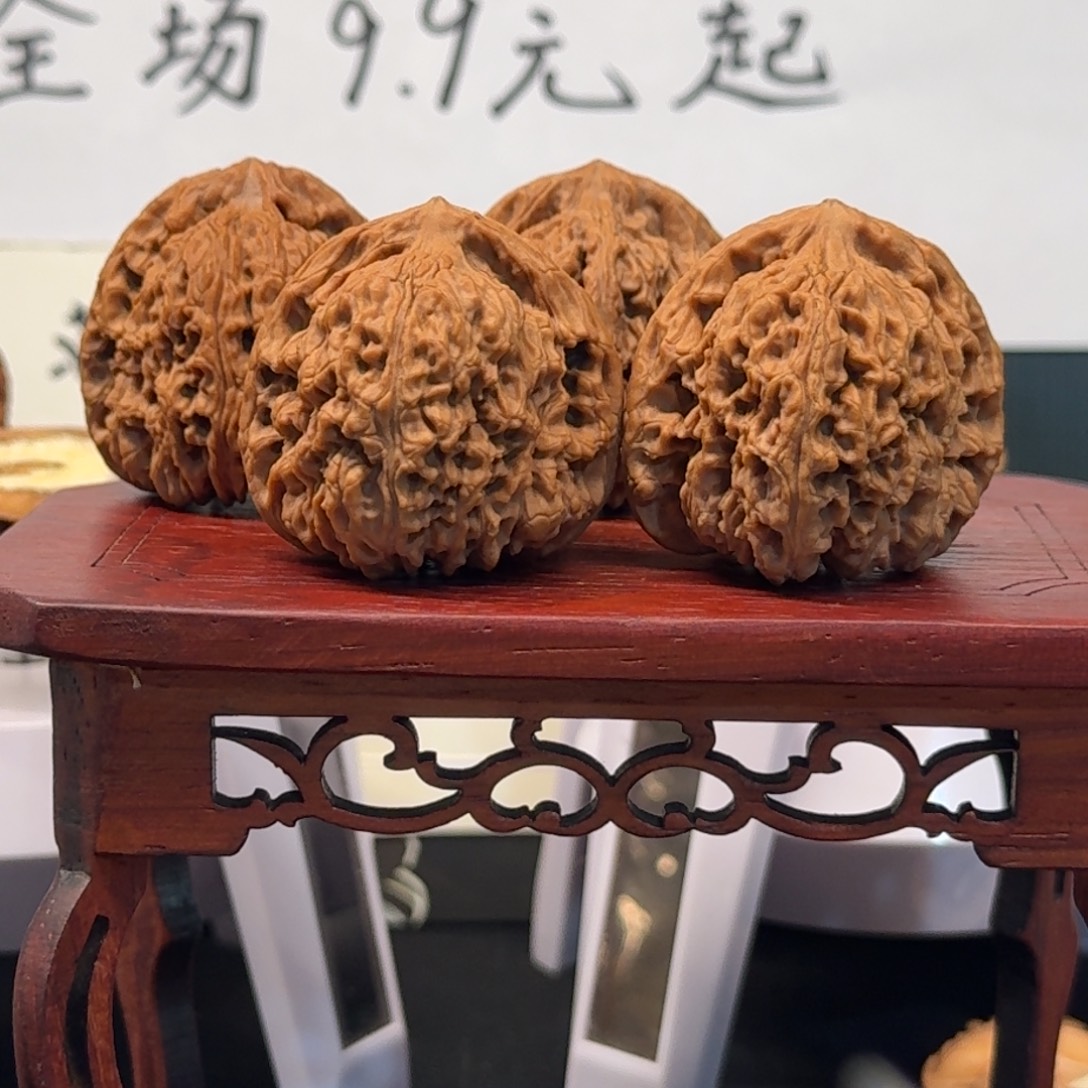 把件文玩核桃40尺南疆两对（面试）全品无药无修原生态