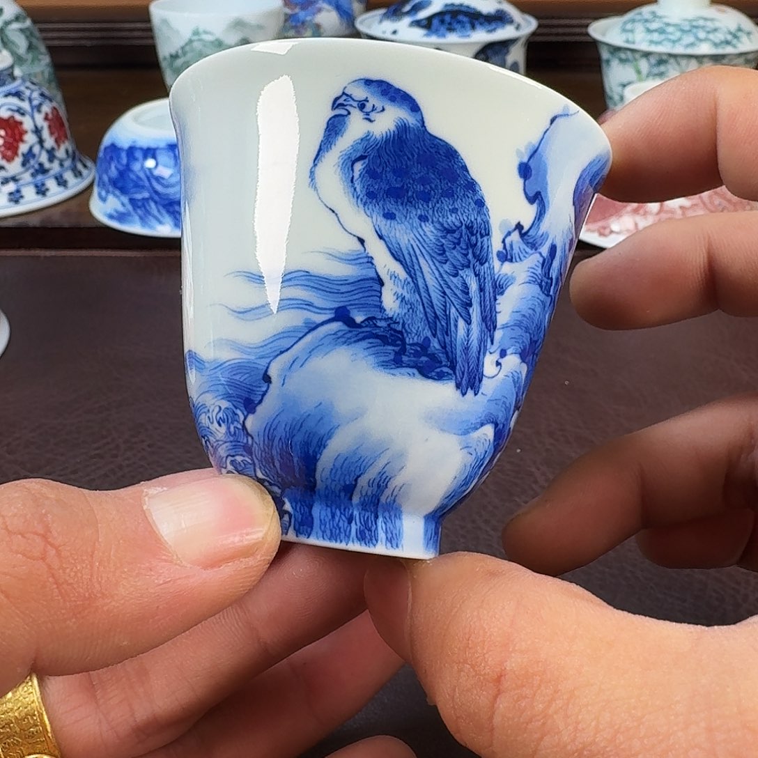 瓷片当代景德镇陶瓷手绘茶具