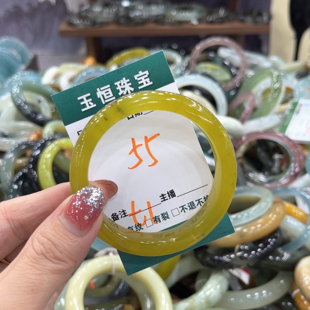 未镶嵌蛇纹石玉手镯手镯