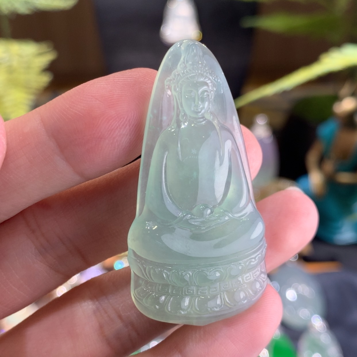 【闪购商品】翡翠颈饰未镶嵌观音