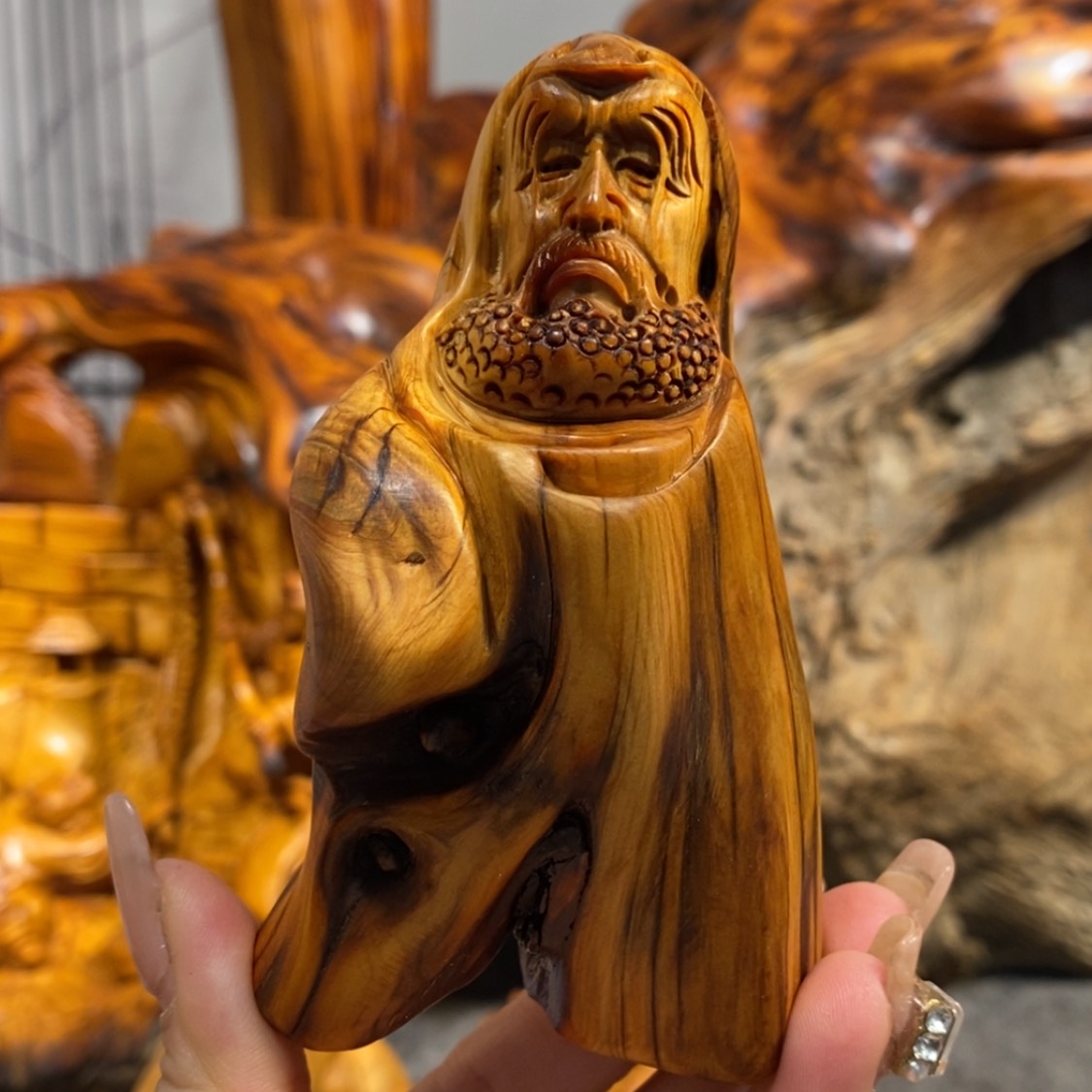 【闪购商品】柏木（崖柏）根雕木雕工艺品摆件创意，满10送1手把件