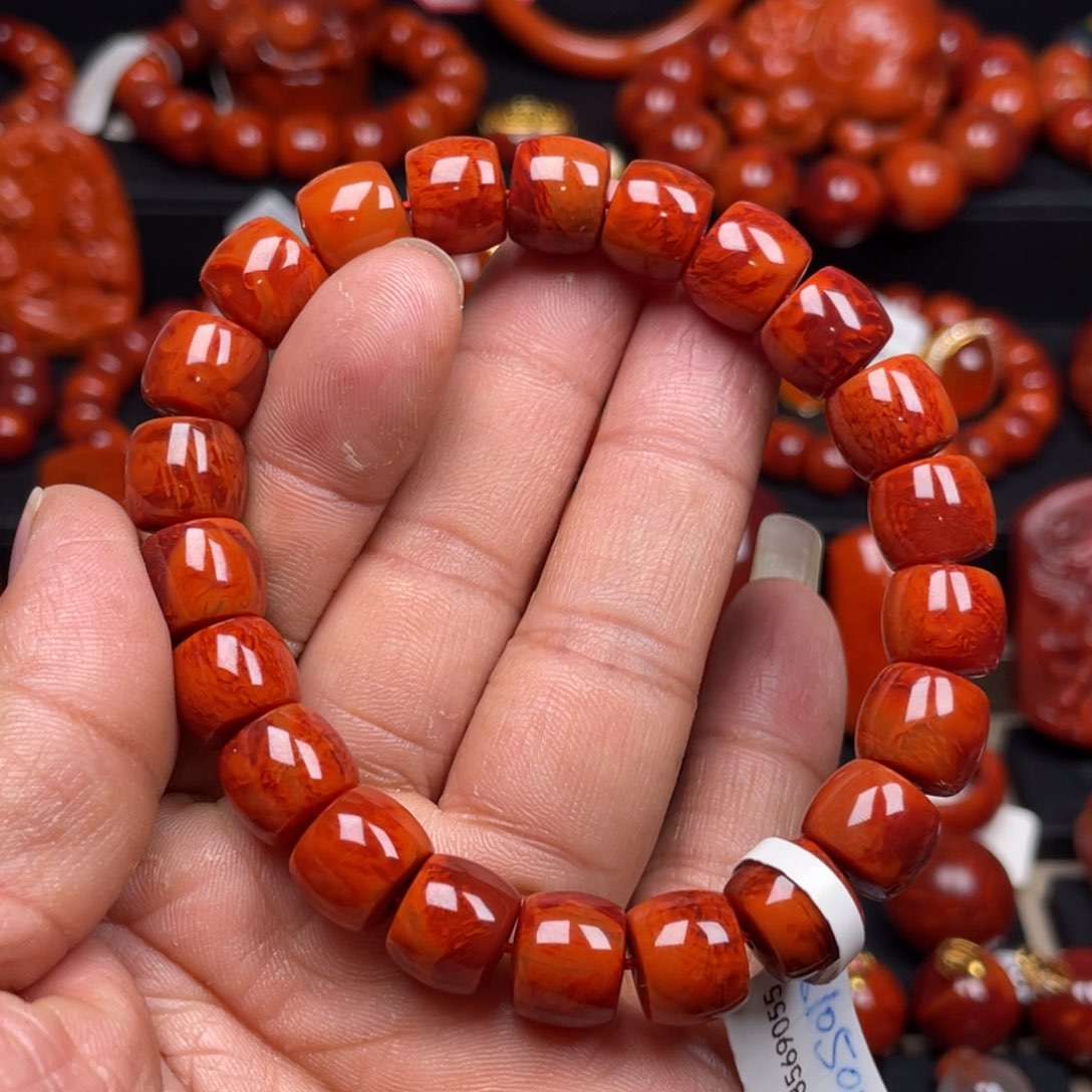 南红玛瑙珠宝奇石未镶嵌单圈10