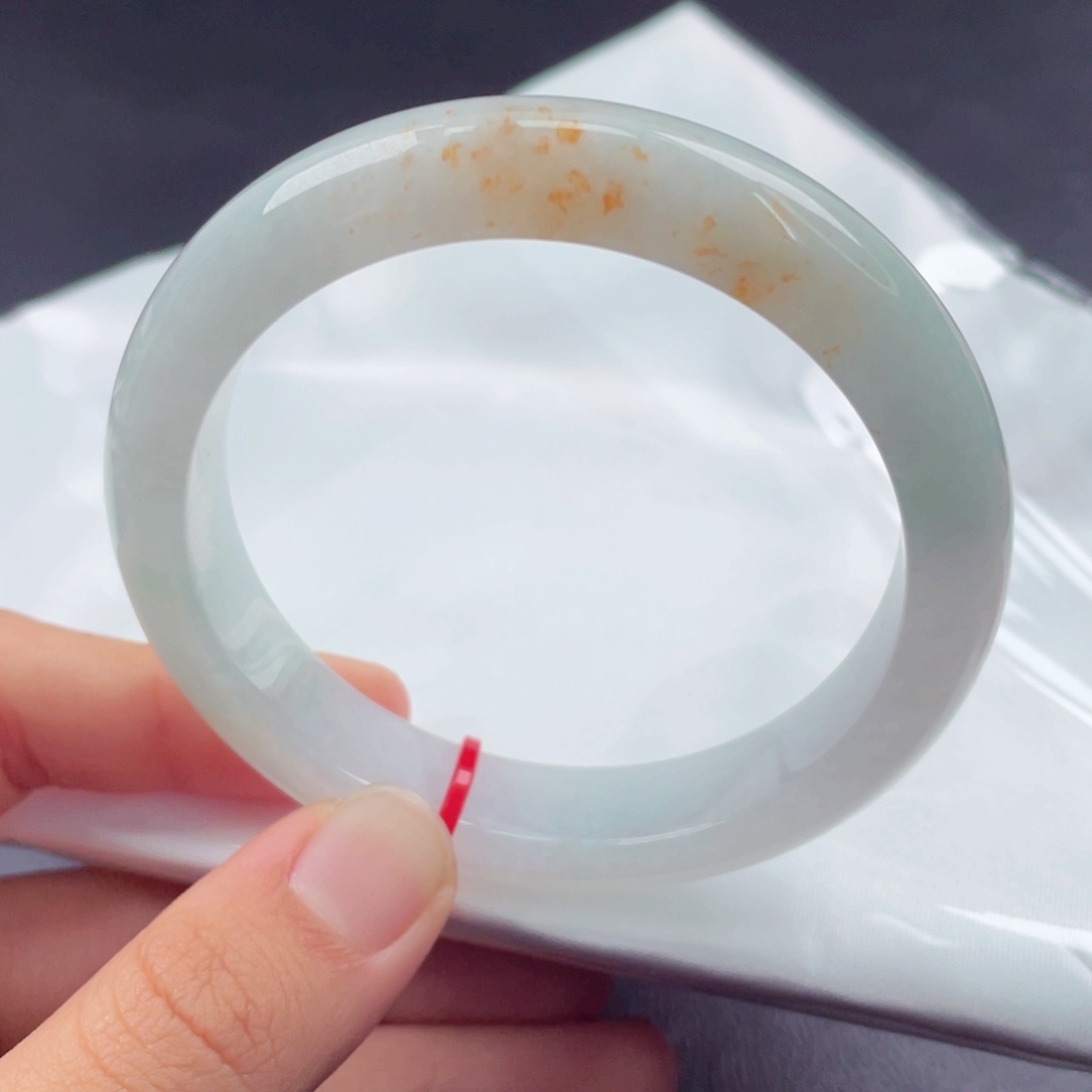 翡翠未镶嵌手镯56正圈