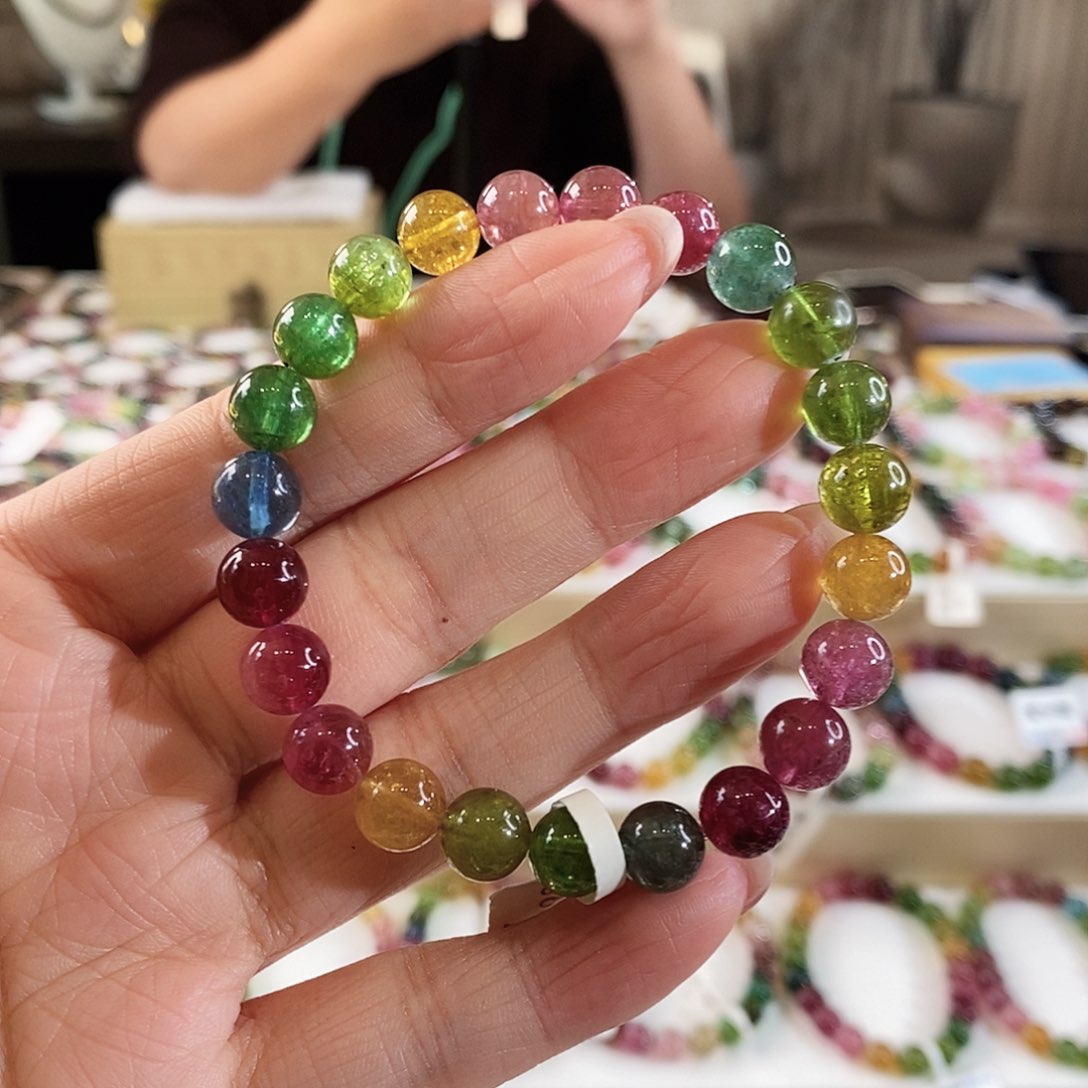 手串未镶嵌碧玺G2427单圈颜色微差