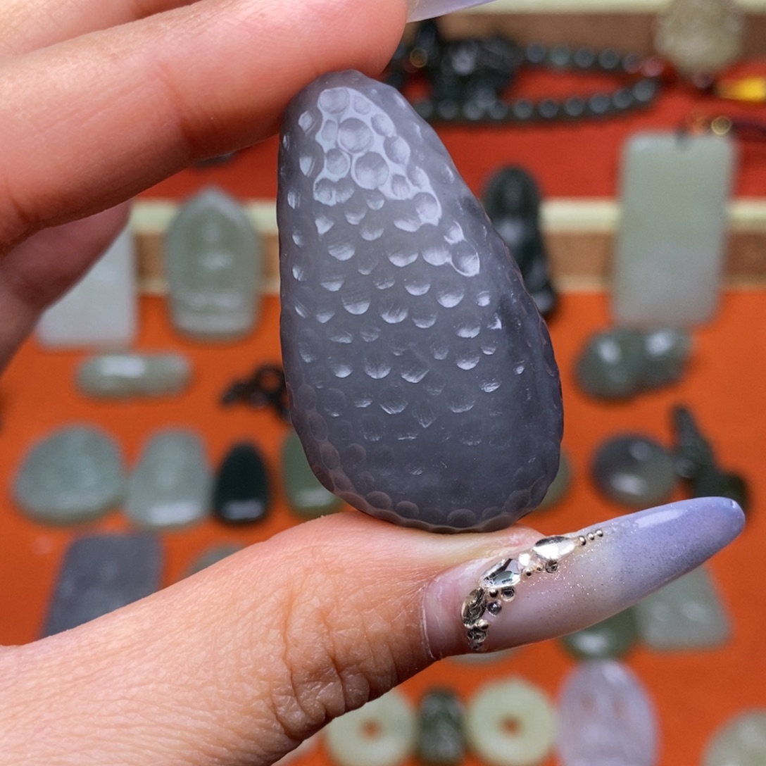 和田玉颈饰未镶嵌穿绳需备注