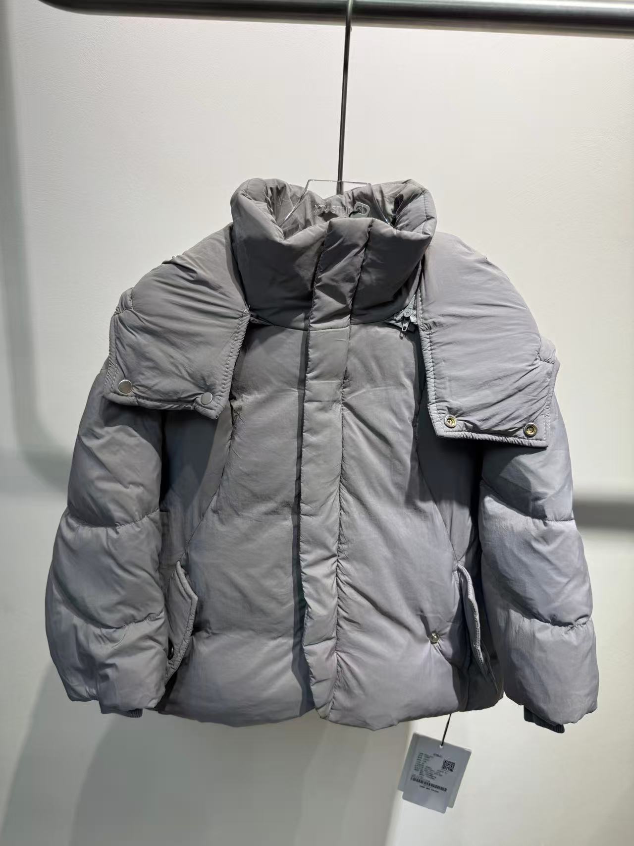 XTJ STUDIO童装 设计师款 LC小童 简约带帽羽绒服 冬款新品