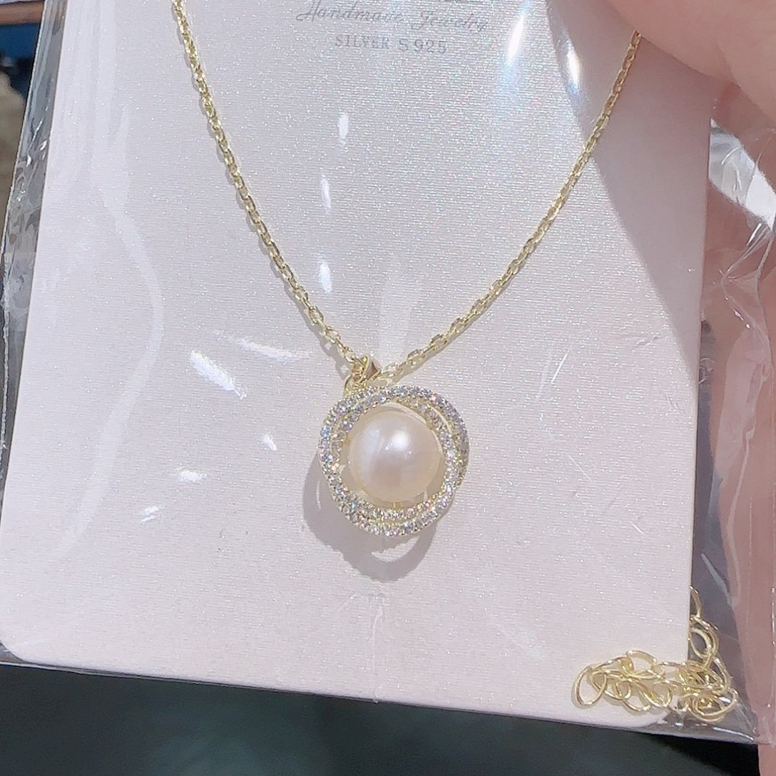 锆石铜合金925银项链