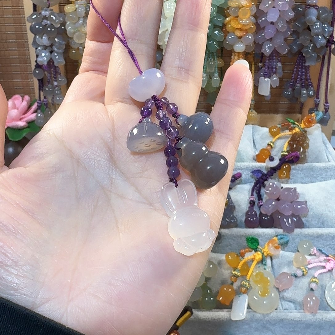 玛瑙/玉髓小挂件未镶嵌