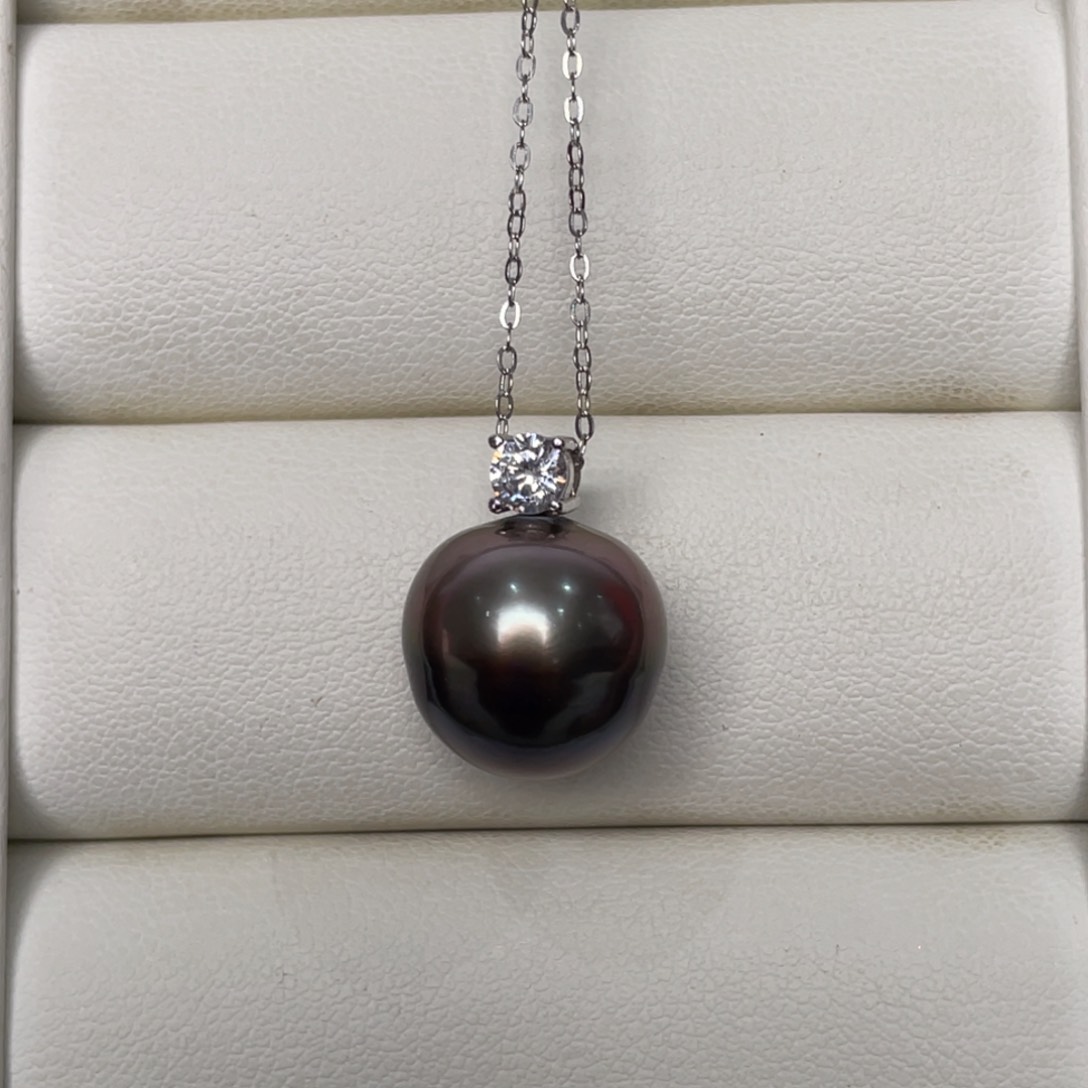 海水珍珠颈饰银S925镶嵌