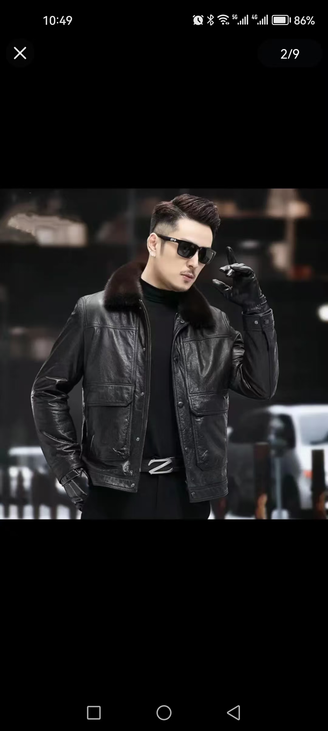 海宁真皮头层牛皮加绒加厚脱卸新款高端潮流皮衣夹克冬款2251-2