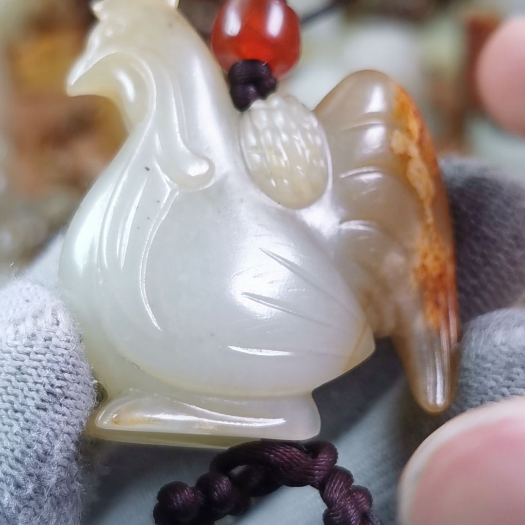 和田玉（糖玉）车挂未镶嵌郑*清