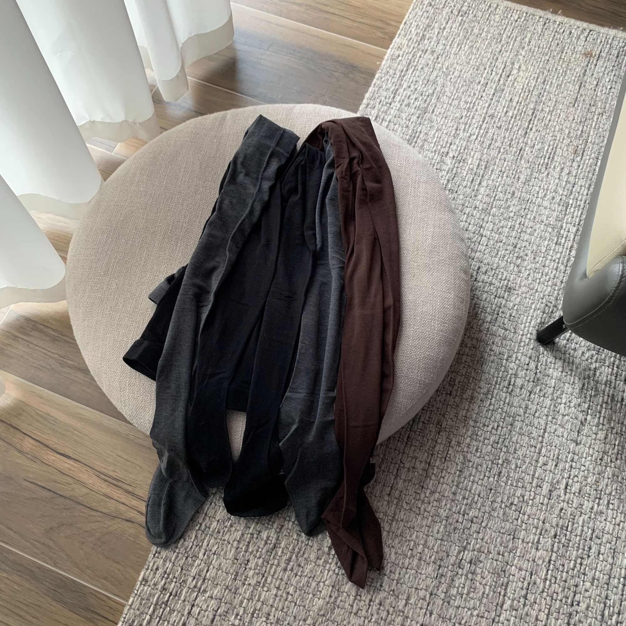 【塔鹿蕾】2024秋冬高品质柔软直角打底连裤袜连脚（2灰2咖)4086