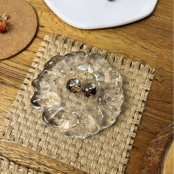 铜合金玻璃耳饰 Tara创意水精灵美饰