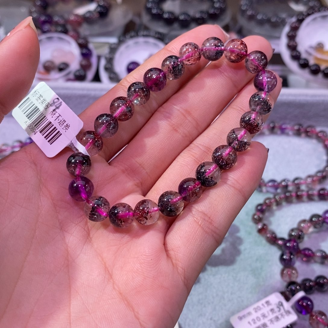 水晶手串未镶嵌超七毒液8+