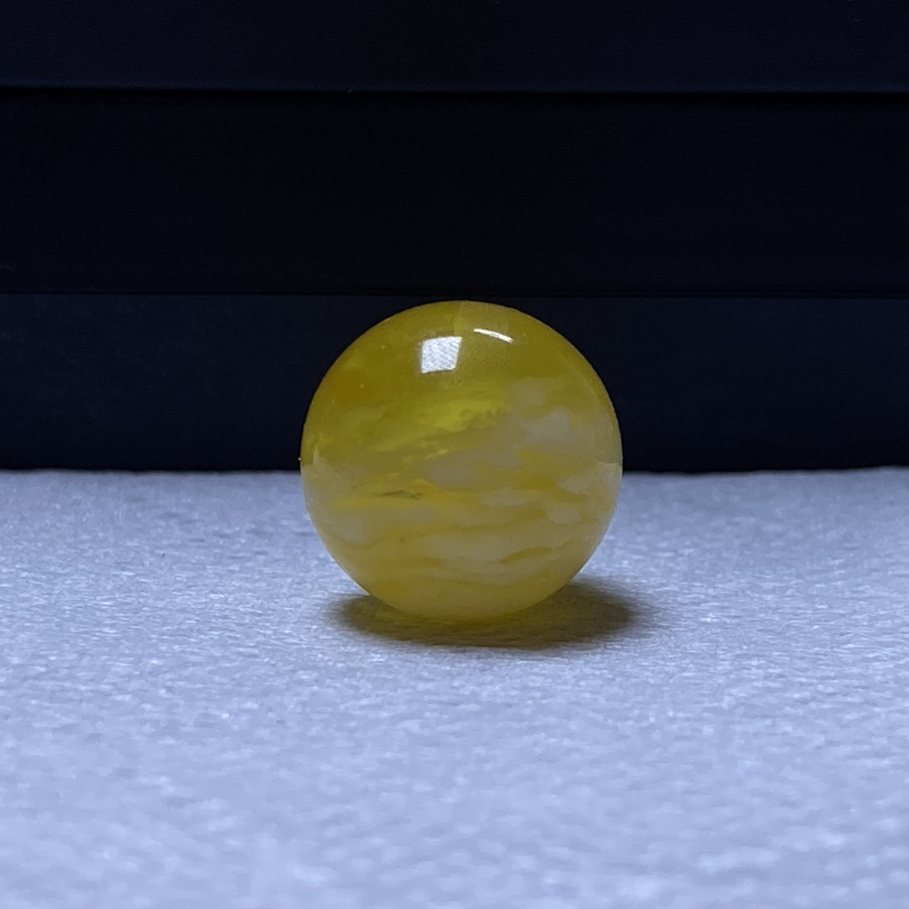 蜜蜡单珠虎皮聚宝盆溶洞精品圆珠配饰14mm