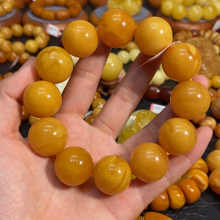 琥珀手链未镶嵌蜜蜡