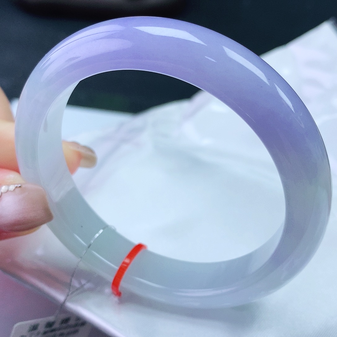 翡翠未镶嵌手镯55圈