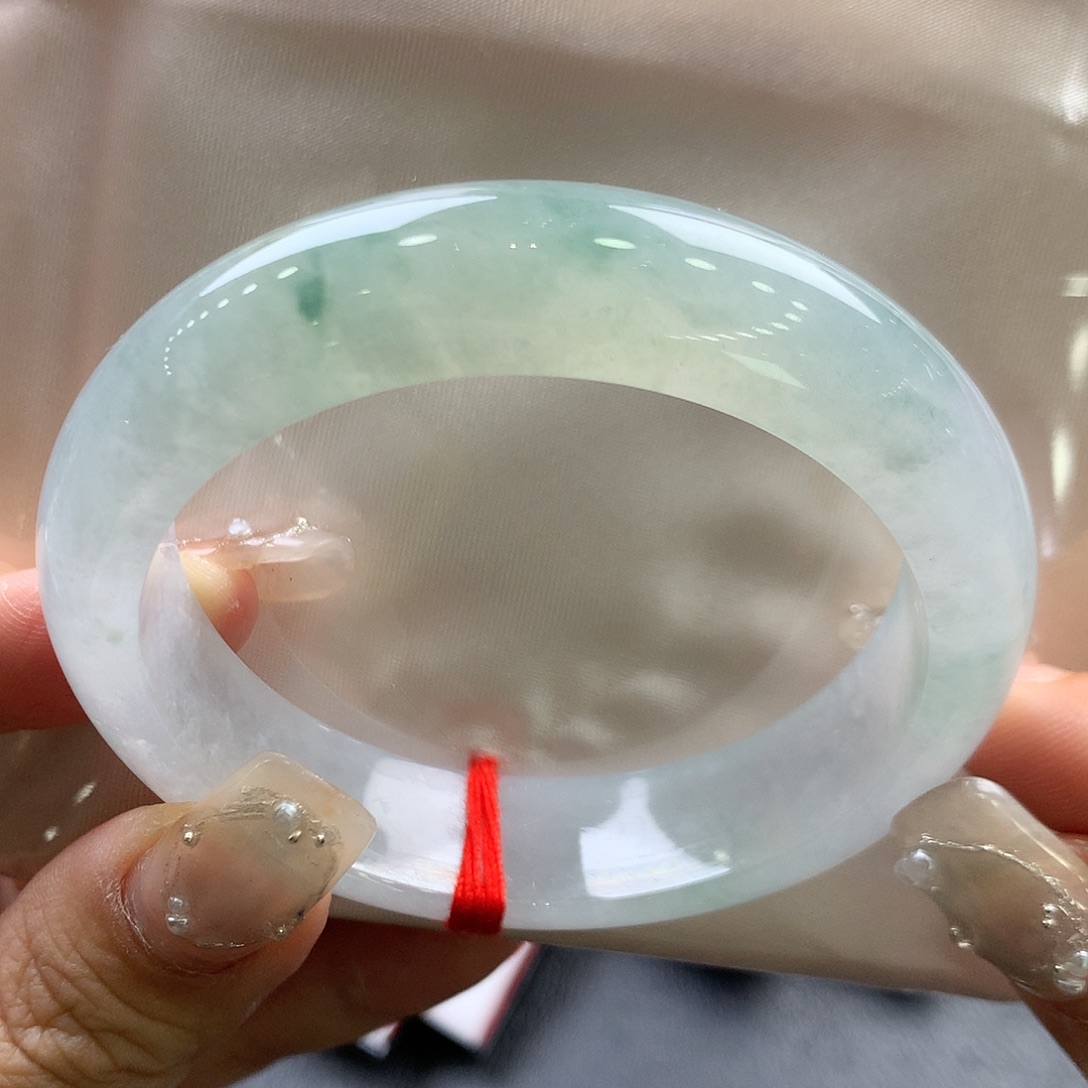 翡翠未镶嵌手镯53.2正圈