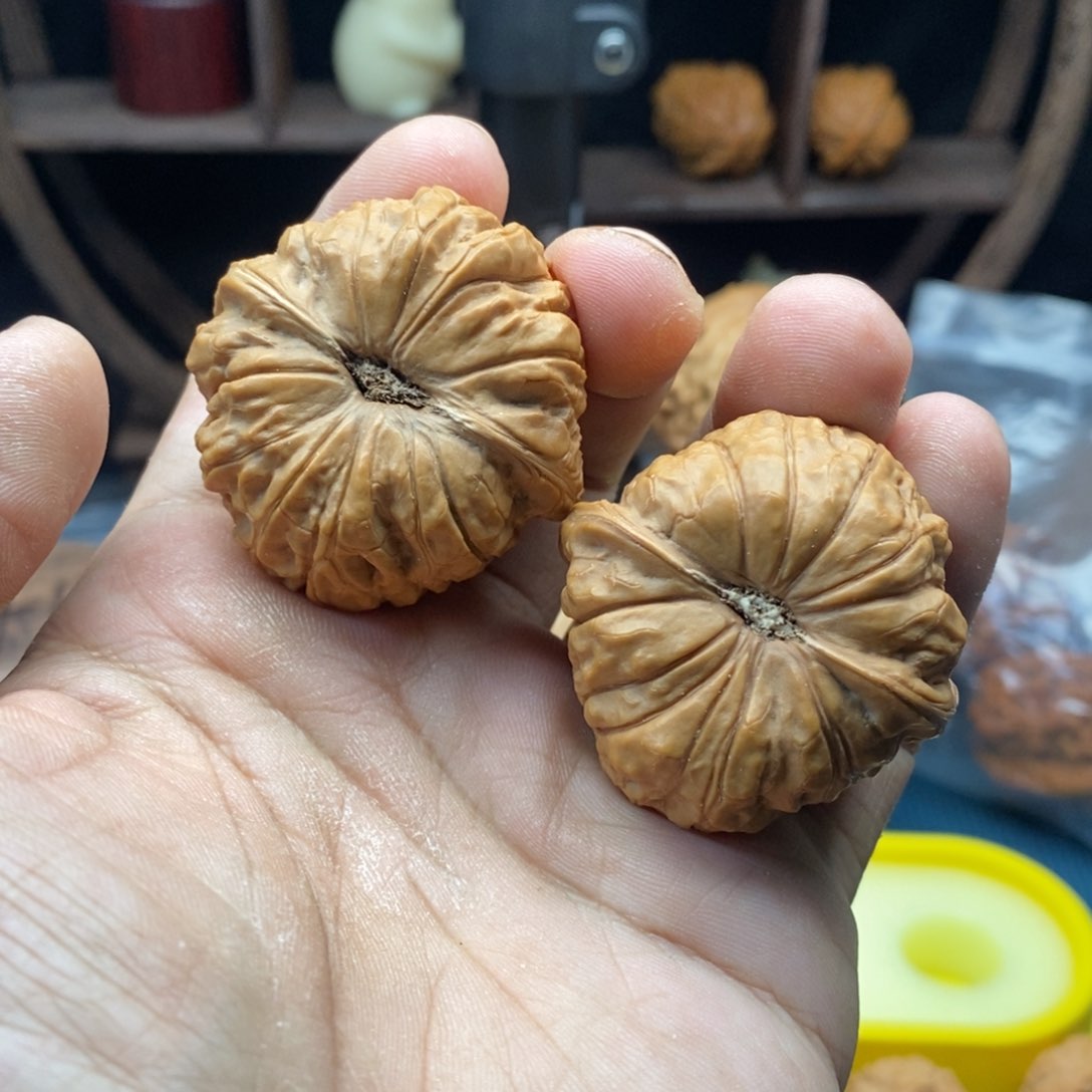 文玩核桃把件40+练手南瓜墩