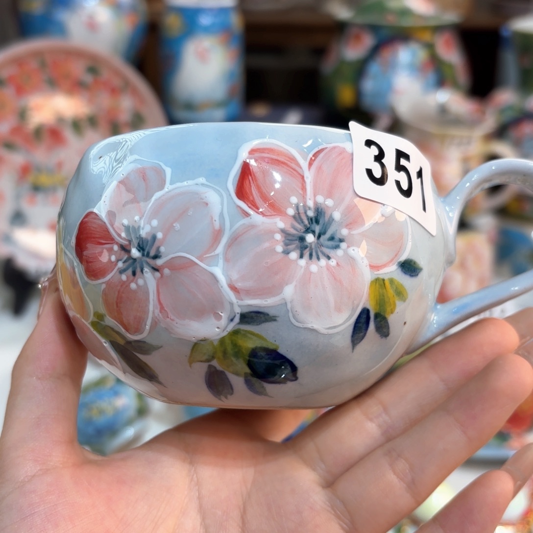 景德镇手绘高温釉下彩陶瓷茶具