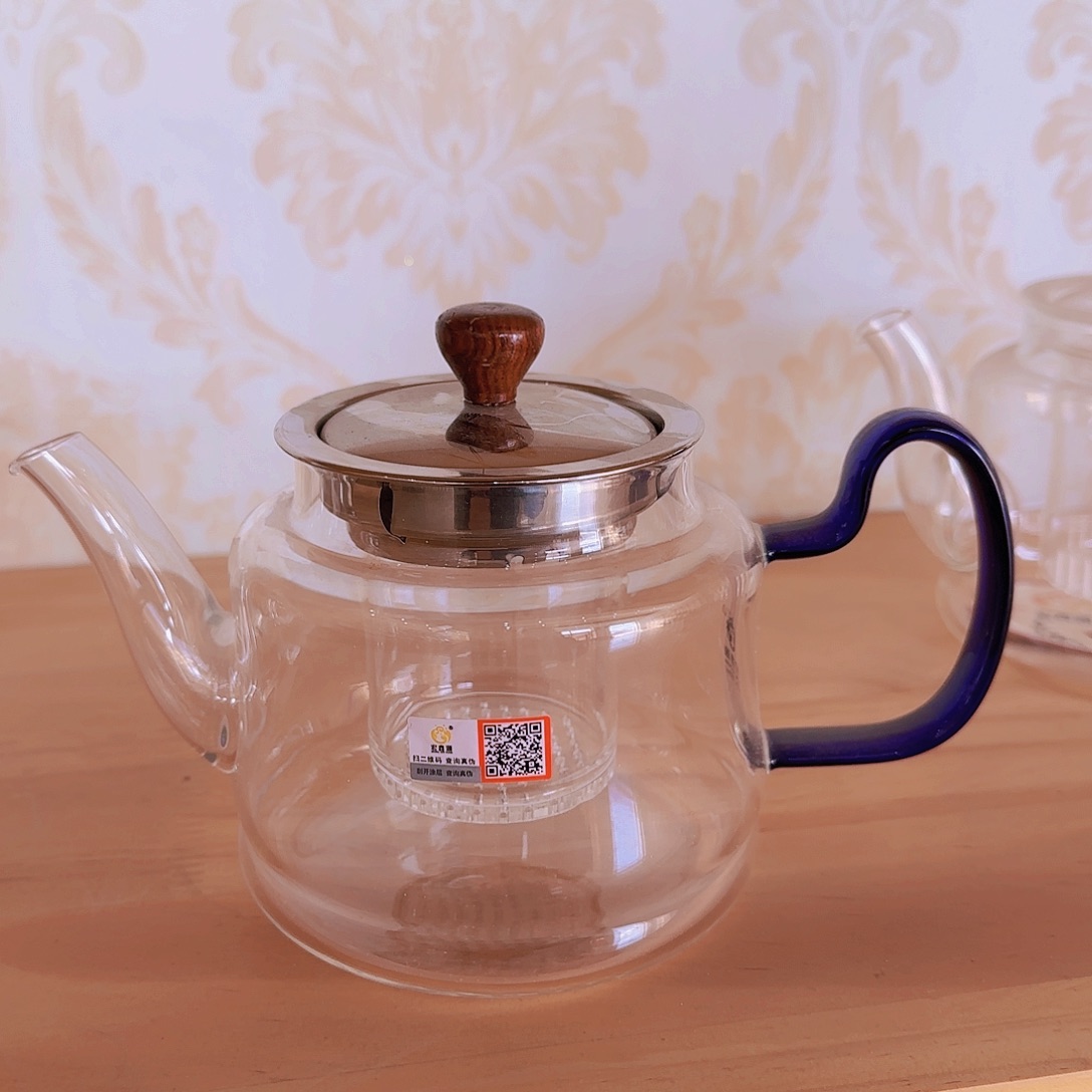 【闪购商品】高硼硅玻璃茶水分离H704蓝
