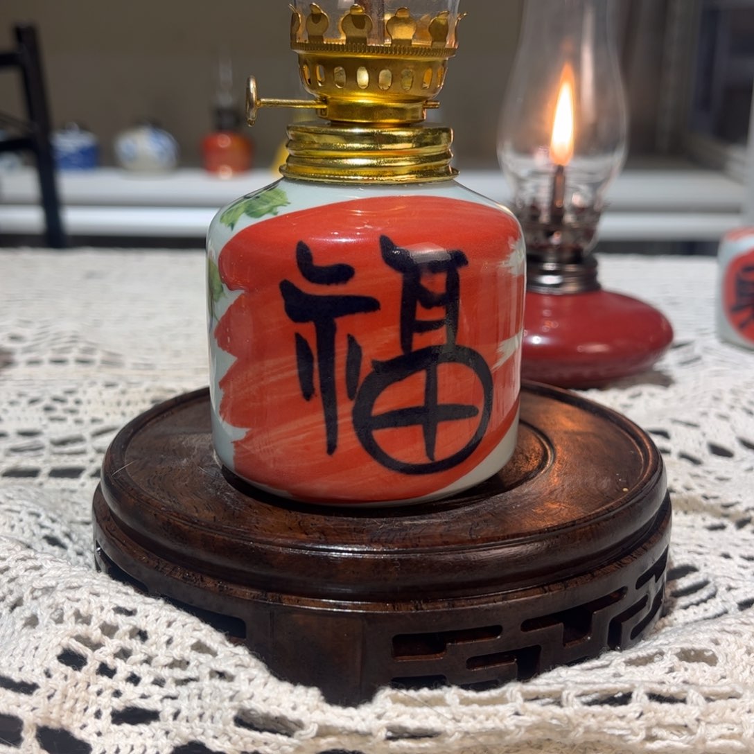 摆件景德镇陶瓷香薰灯