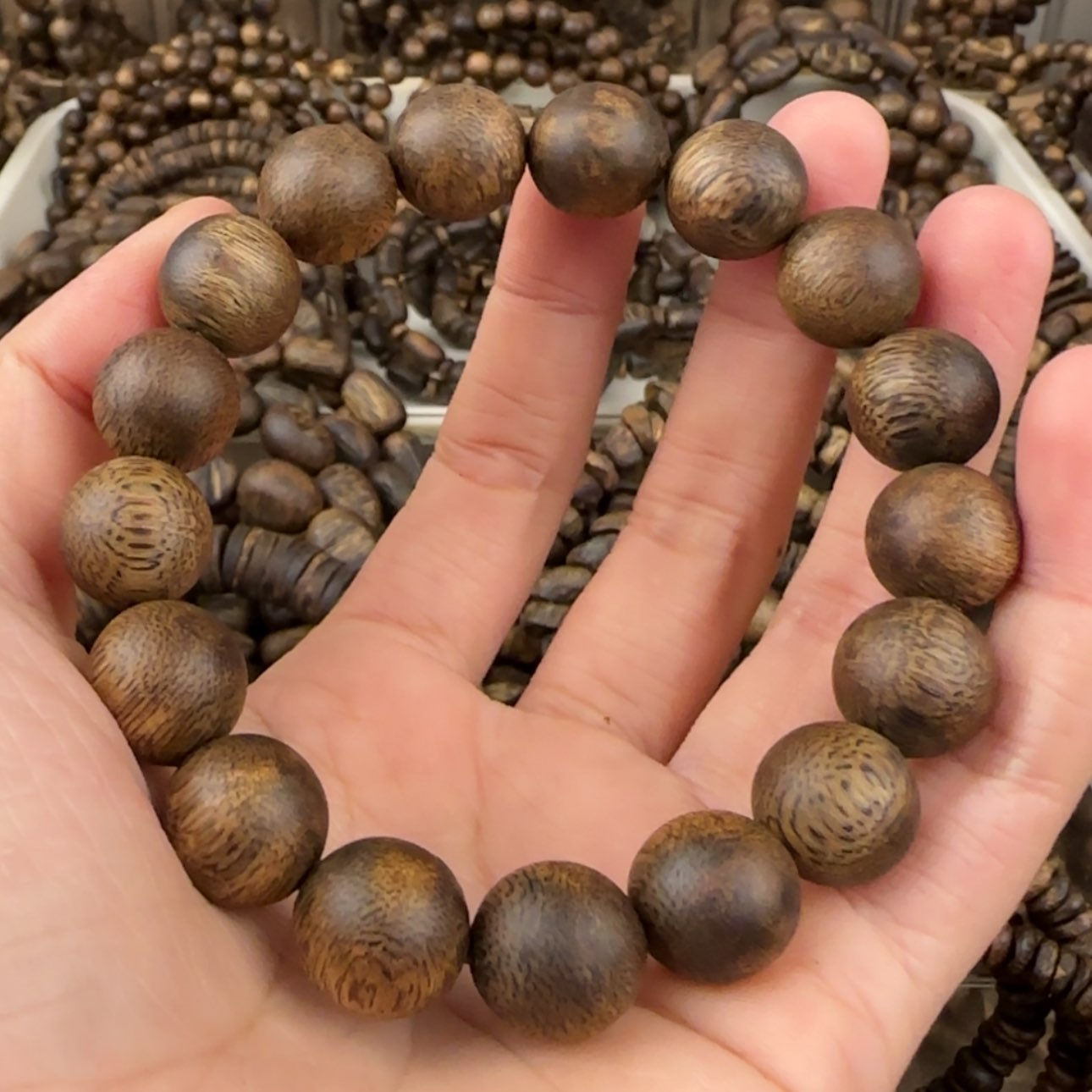 【闪购商品】沉香手串远**风奇楠手串13克卡1.2