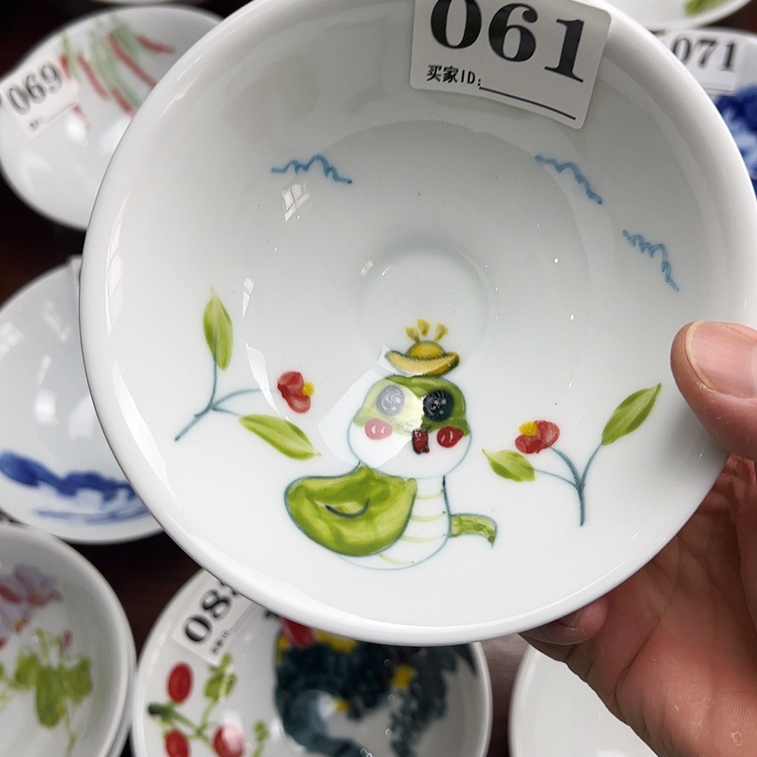 瓷片景德镇陶瓷手工手绘制作