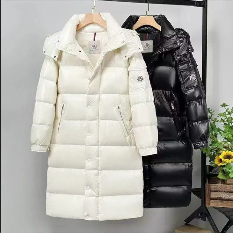 2025蒙家中长款羽绒服男女冬季新款宽松白鸭绒绒加厚免洗外套