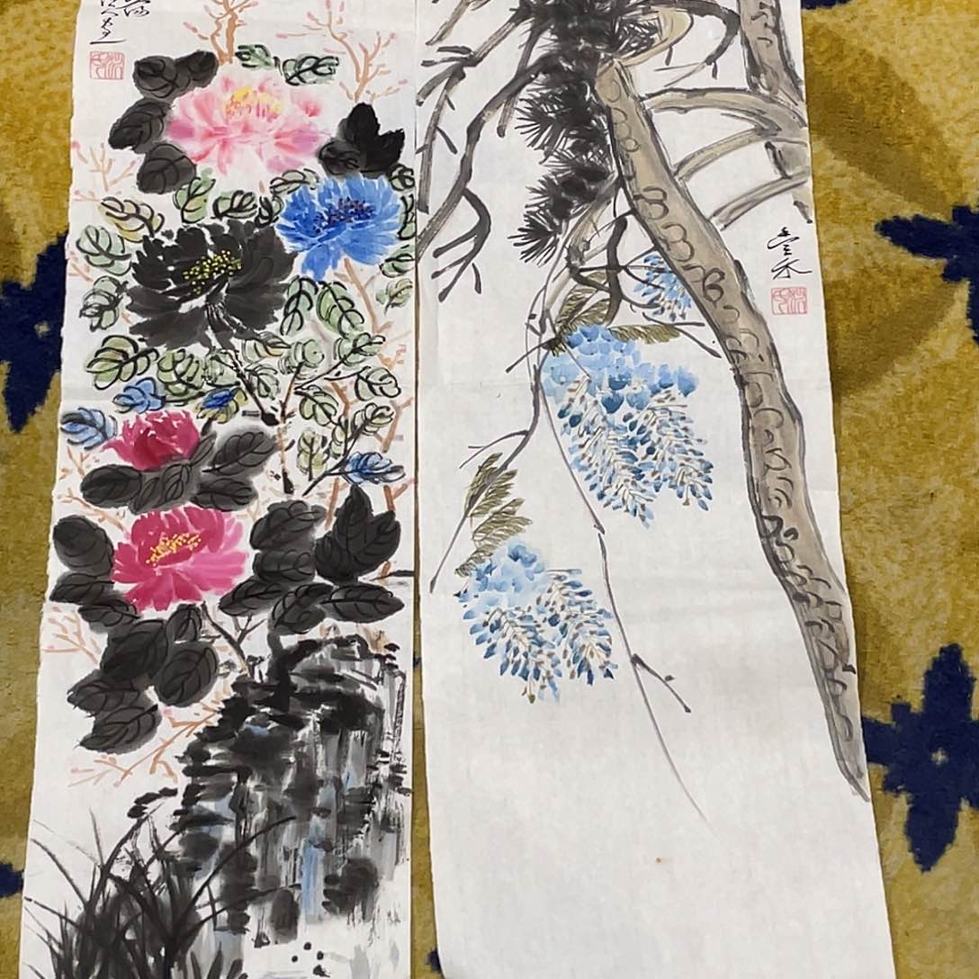 国画一禾老师作品55555两张