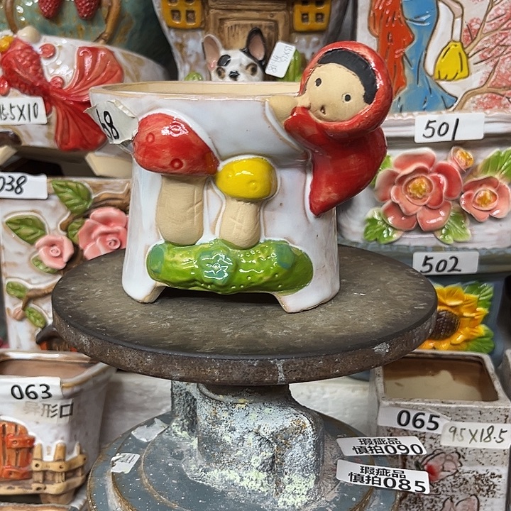 粗陶材质多肉花盆