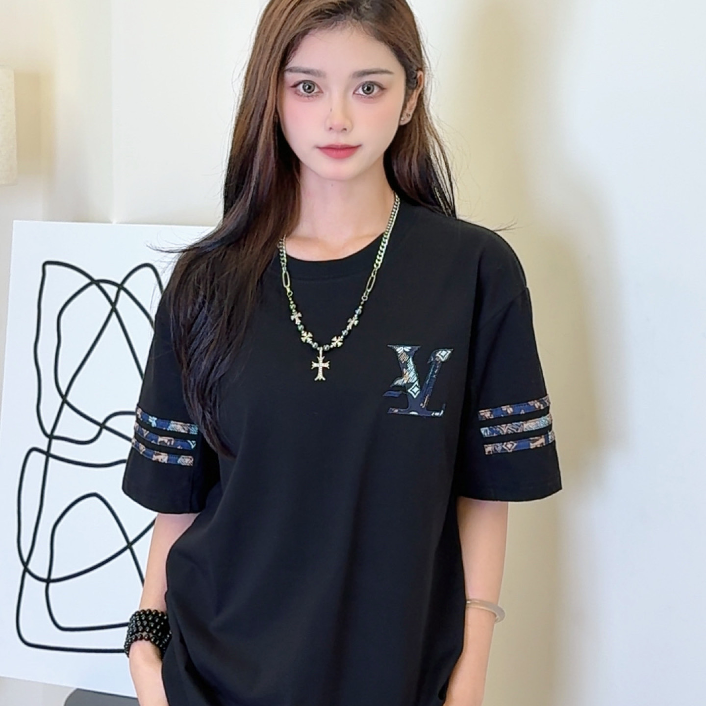 【阳阳专属】-时尚百搭潮流短袖-A18245-107链接