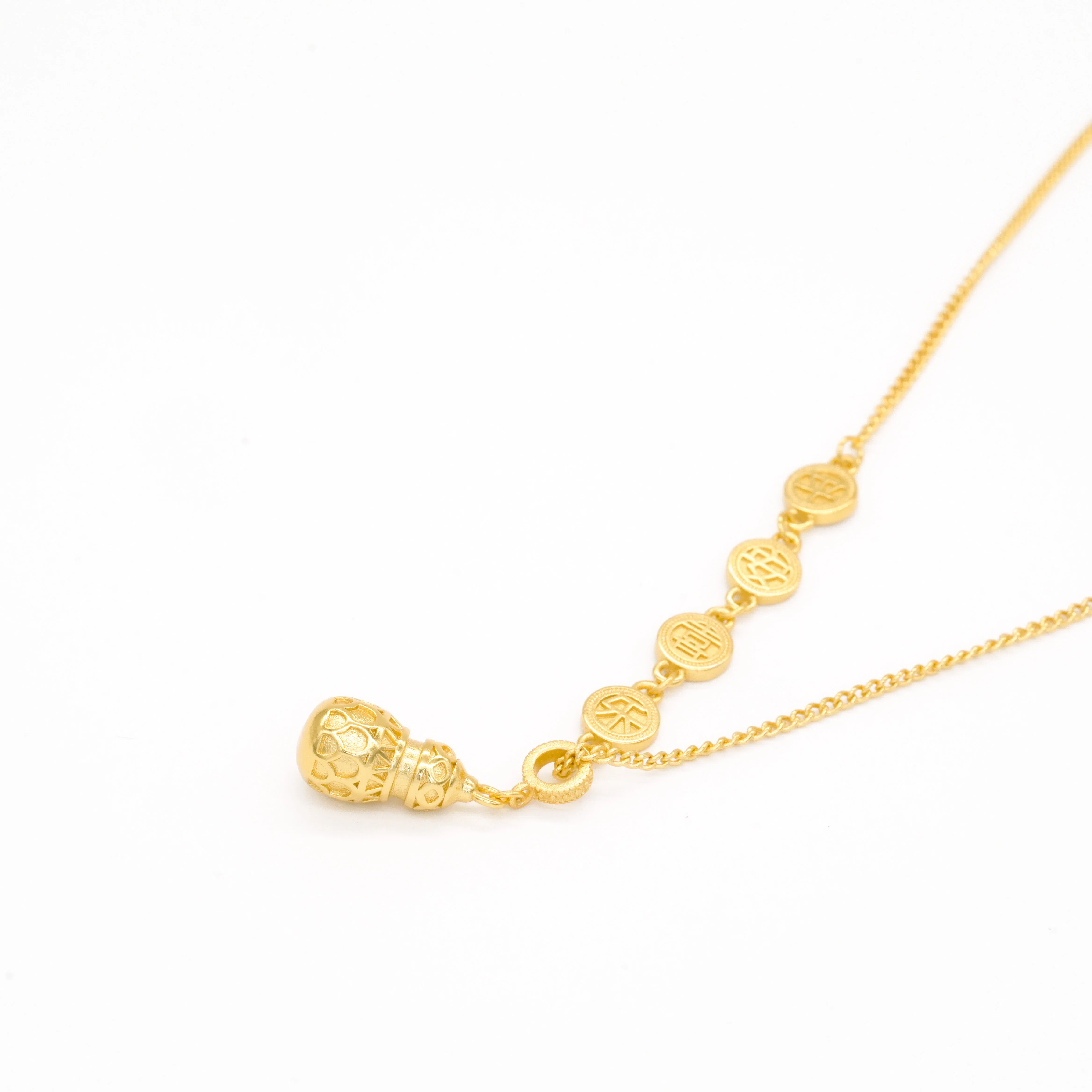 HEMEI/赫美轻奢 平安喜乐葫芦项链