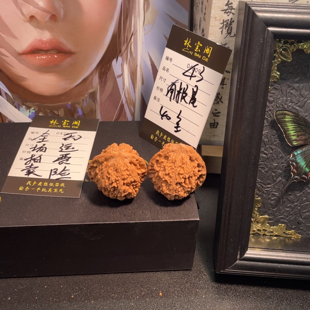 把件文玩核桃43南极星40
